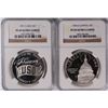 Image 1 : 1991 USO & 1994 CAPITOL COMMEM SILVER DOLLARS, BOTH NGC Pf 69 ULTRA CAMEO!