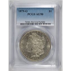 1879-O MORGAN DOLLAR PCGS AU-50