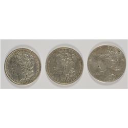 1882-O, 1900 MORGAN, & 1926-S PEACE DOLLARS