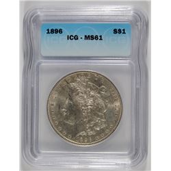 1896 MORGAN DOLLAR ICG MS-61