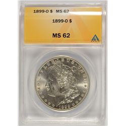 1899-O  MORGAN DOLLAR ANACS MS-62