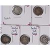 Image 1 : (5) SEATED HALF DIMES (53, 54, 54-O, 56, 56-O)