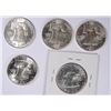 Image 2 : (5) 1960 FRANKLIN HALF DOLLAR'S CH BU