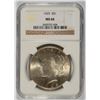 Image 1 : 1925 PEACE SILVER DOLLAR, NGC MS-66