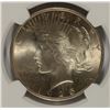 Image 2 : 1925 PEACE SILVER DOLLAR, NGC MS-66