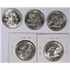 Image 2 : (5) 1963 FRANKLIN HALF DOLLAR'S CH BU
