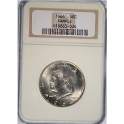 1964 KENNEDY HALF DOLLAR NGC (SAMPLE)