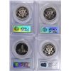 Image 2 : (4) PROOF KENNEDY HALF DOLLAR'S (76-S, 84-S, 85-S, 96-S) PCGS PR-69 DCAM