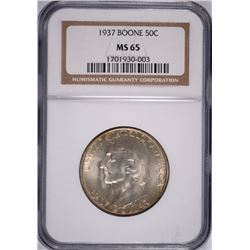 1937 BOONE COMMEN HALF DOLLAR NGC MS-65