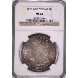 1878 7/8TF MORGAN DOLLAR NGC MS-64 (STRONG)