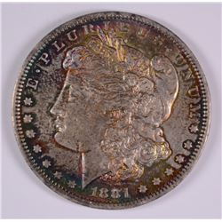 1881-O MORGAN DOLLAR MS-64 (AMAZING TONING)