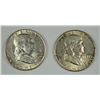 Image 1 : ( 2 ) 1949 FRANKLIN HALF DOLLARS, CHOICE BU
