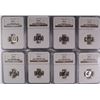 Image 1 : LOT OF ( 8 ) 1953-S ROOSEVELT DIMES, NGC MS-66