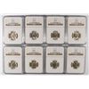 Image 1 : LOT OF ( 8 ) 1943-P JEFFERSON NICKELS. NGC MS-66