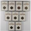 Image 1 : LOT OF ( 9 ) 1971-D JEFFERSON NICKELS, NGC  MS-65 FULL STEPS, SCARCE