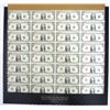 Image 1 : UNCUT SHEET OF 32 1981 $1.00 NOTES IN ORIG TREASURY PACKAGING AND MAILER