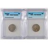 Image 1 : 1915-S ICG VG-10 CLEANED SCRATCHED, & 17-S ICG F-15 CLEANED BUFFALO NICKELS