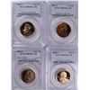 Image 1 : (4) SLABBED PROOF SACAGEWEA DOLLAR'S (00-S, 01-S, 02-S, 04-S) PCGS PR-69'S DCAM