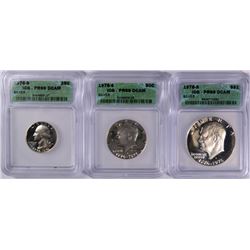 1976 SET OF BICENTINENAL PROOF'S ICG PR-69'S