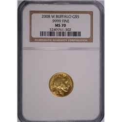 2008-W $5 GOLD BUFFALO NGC MS-70 !!!