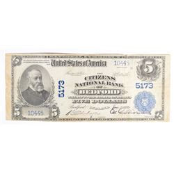 1902 $5 NATIONAL BEDFORD, IN #5173