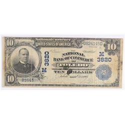 1902 $10 NATIONAL TOLEDO, OH #3820