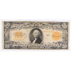 1922 $20 US GOLD CERTIFICATE