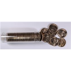 ORIGINAL GEM BU ROLL OF 1954 JEFFERSON NICKELS