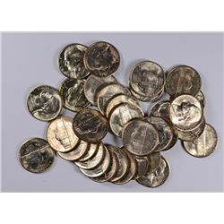 LOT OF ( 32 ) GEM BU 1944-S SILVER WAR NICKELS