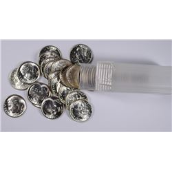 ORIGINAL GEM BU ROLL OF 1957 ROOSEVELT DIMES