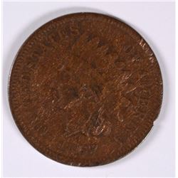 1867 INDIAN HEAD CENT FINE ROUGH SURFACES