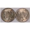 Image 1 : 1923 AND 1924 PEACE SILVER DOLLARS, AU/BU