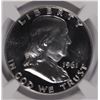 Image 2 : 1961 FRANKLIN HALF DOLLAR, NGC PROOF-66 STAR!!!  SUPERB