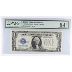 1928 $1 SILVER CERTIFICATE (FUNNY BACK) PMG 64 EPQ