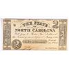Image 1 : 1861 $2 STATE OF NORTH CAROLINA NOTE