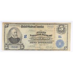 1902 $5 NATIONAL TOLEDO, OH #91