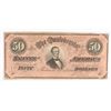 Image 1 : 1864 $50 CONFEDERATE STATES OF AMERICA