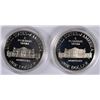 Image 2 : (2 ) 1993 BILL OF RIGHTS Pf COMMEMORATIVE  SILVER DOLLARS IN INNER VELVET BOXES