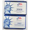 Image 2 : U.S. PROOF SETS 2000, 01, 02, 03, 05, 07 ( MISSING SLEEVE ) & 2008 ALL BOXES/COA