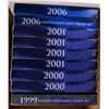 Image 1 : U.S. PROOF SETS IN ORIG. PACKAGING: 1999,  (2) 2000, (4) 2001 &  (2) 2006