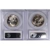 Image 2 : LOT OF ( 2 ) 1955 FRANKLIN HALF DOLLARS,  PCGS MS-64