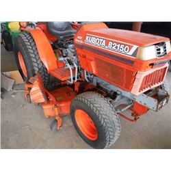 KUBOTA B2150 MFWD FARM TRACTOR, S/N 53425, 3 PTH, PTO, CANOPY, 60' MOWING DECK, 13.6-16 REAR TIRES, 