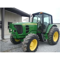 2010 JOHN DEERE 7230 MFWD FARM TRACTOR, S/N 638823, 3 PTH, PTO, DRAW BAR,TOP LINK, 3 HYD REMOTES, EC