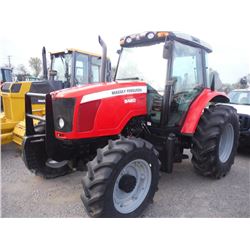 2008 MASSEY FERGUSON 5460 MFWD FARM TRACTOR, S/N T164066, 3PTH, PTO, DRAW BAR, TOP LINK, 3 HYD REMOT