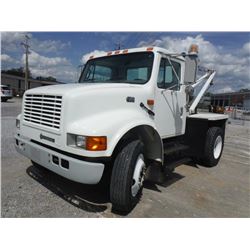 2001 INTERNATIONAL 4700 S/A WINCH TRUCK, S/N 1HTSCABN41H344340, 7.3L INTERNATIONAL DIESEL ENGINE, 5 