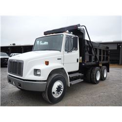 2002 FREIGHTLINER FL80 T/A DUMP TRUCK, S/N 1FVHBXAK32HJ87488, 7.2L CAT DIESEL ENGINE, ALLISON A/T, 1