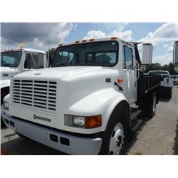2001 INTERNATIONAL 4700 S/A FLATBED, S/N 1HTSCABM71H357123, 7.3L INTERNATIONAL DIESEL ENGINE, A/T, 1
