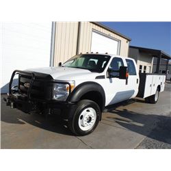 2011 FORD F550 CREW CAB 4X4 SERVICE TRUCK, S/N 1FD0W5HY9BEA02336, V10 GAS ENGINE, A/T, KNAPHEIDE SER