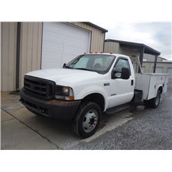 2004 FORD F550 SERVICE TRUCK, S/N 1FDAF56P84EC56590, 6.0L DIESEL ENGINE, A/T, KNAPHEIDE SERVICE BODY