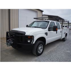 2009 FORD F250 CREW CAB 4X4 SERVICE TRUCK, S/N 1FDSW21549EA42020, V8 GAS ENGINE, A/T, KNAPHEIDE SERV